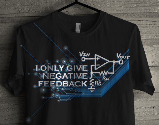 New Negative Feedback T-Shirt Design – EEVblog