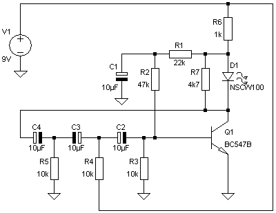 Weird one transistor LED-blinker circuit - Page 1