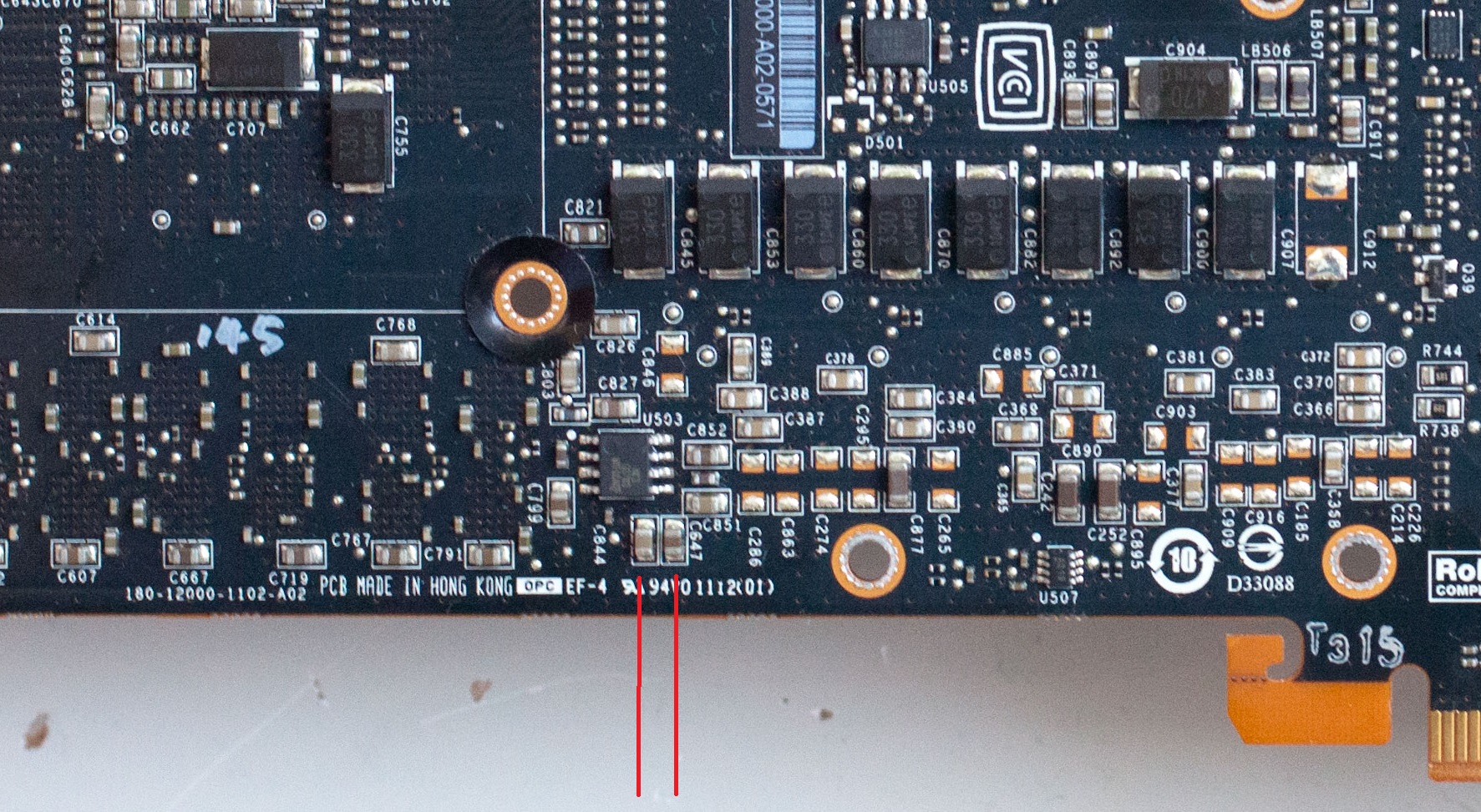 GTX 690 two capacitors