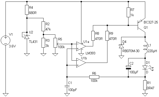 standard constant current source buck module, input 3.6-5V, output 0 ...