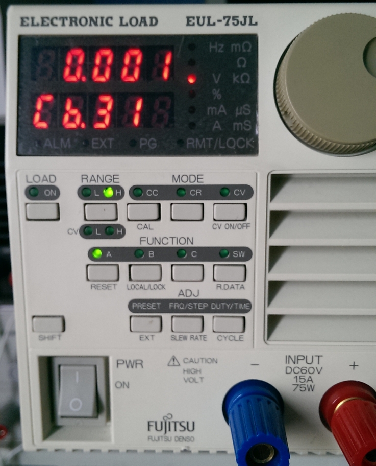 Fujitsu Denso EUL-75JL electronic load calibration